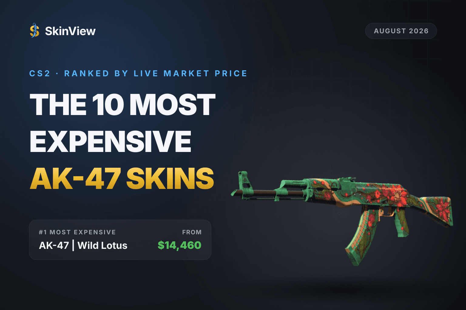 AK-47 | Wild Lotus, the most expensive AK-47 skin in CS2